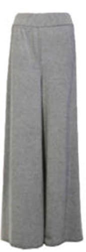 Topnotch LADIES PALAZZO TROUSERS WOMENS FLARED WIDE LEG PAINTS PLAZZO 8-14 (UK M/L 12/14, LIGHT GREY)