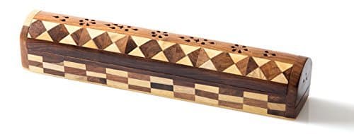 StarZebra Rosewood Incense Stick / Cone Burner Holder with Storage Compartment , 12 x 2 Inches - Holiday Gifts Deals