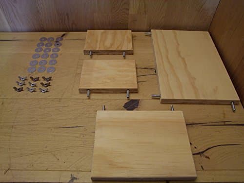 The Wood – Hamster Man's _ 76: Set of 4 Boards Seat Boards Mäusesitz in Sea Pine Board Plates Ideal for Indoor Use.