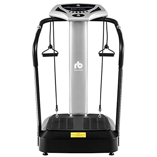 Rocket Bunny® Oscillating Vibration Massage Fitness Plate Trainer Exercise Machine (Silver)