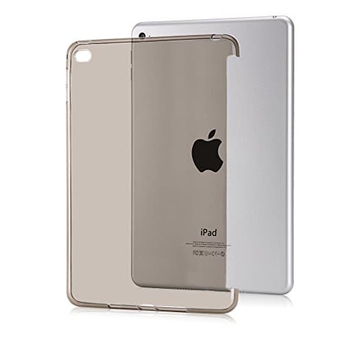 iPad mini 4 Case, iMucc Soft TPU Back Case Cover Perfect Fit with Apple iPad mini 4 [Keyboard Compatible] Smart Cover Release 2015(Black)