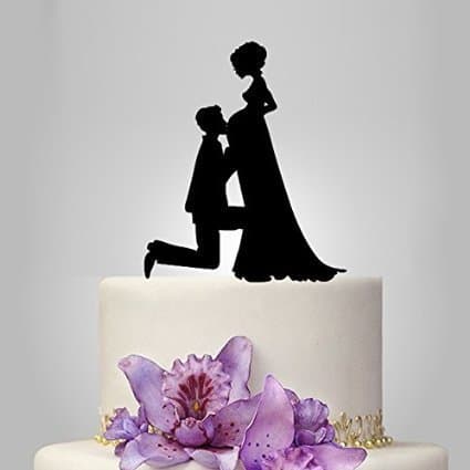 Toppers Kiss Pregnant Bride Love Toppers for Cake