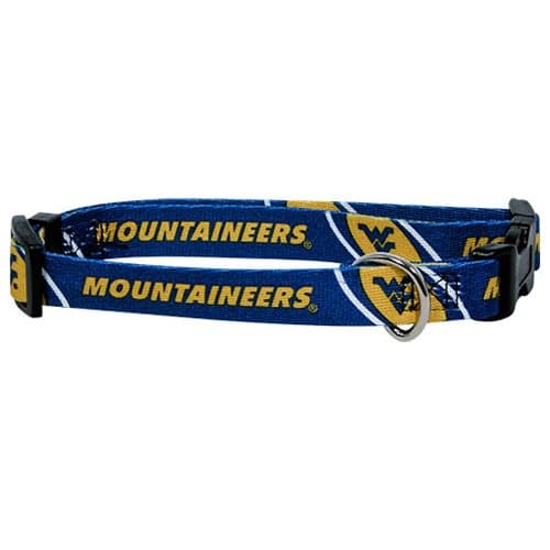 Hunter Mfg NCAA West Virginia Mountaineers Adjustable Pet Collar, XX-Small, Team Color