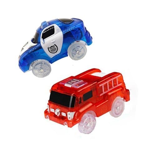 Cars for Flexible and Bright Circuit Magic Tracks (police car blue+Fire truck)