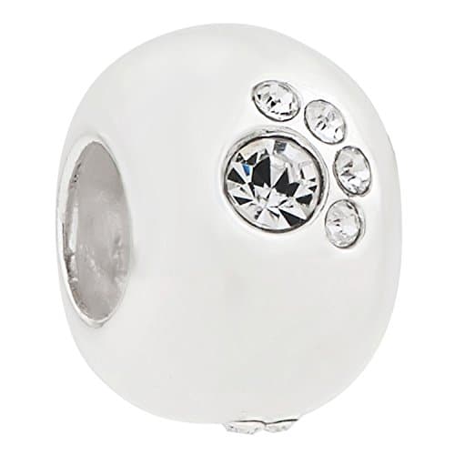 Mother's Day Gifts Love Heart Dog Paw Puppy Bone 925 Sterling Silver Charms Pendant Animal Pet Bead for Snake Bracelets Jewellery