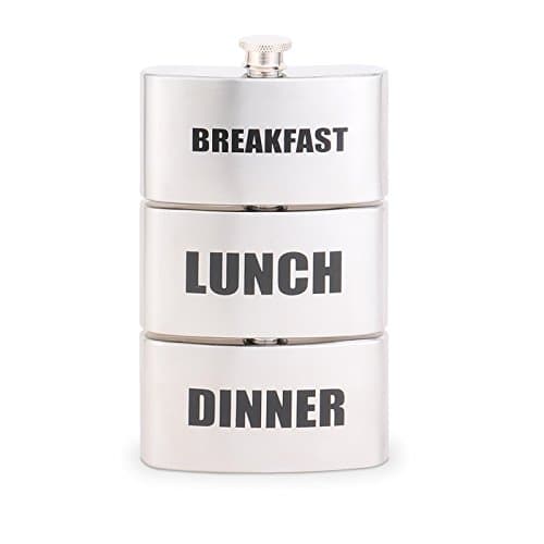 Breakfast Lunch Dinner Hip Flask