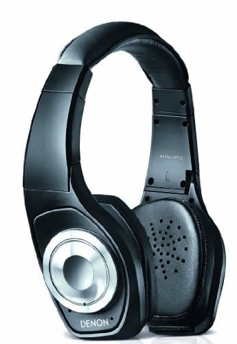 Denon AH-NCW500 Over-Ear Wireless Noise Cancelling Headphone with Microphone Remote Controls for iPhone/iPad/iPod - Black