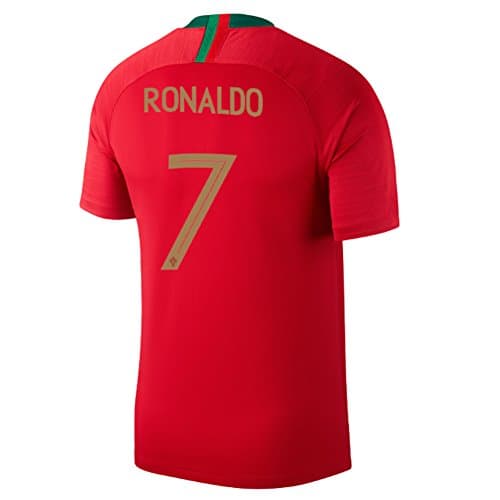 Horrysd Portugal 2018 FIFA World Cup No.7 Ronaldo Men's Home Replica Football Shirt Size S