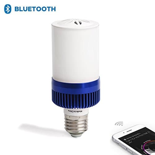 Bluetooth LED Warm Light Bulb-Smart E27 Table Lights Study Bulb Wireless Speaker Remote Controled via Mobile Phone