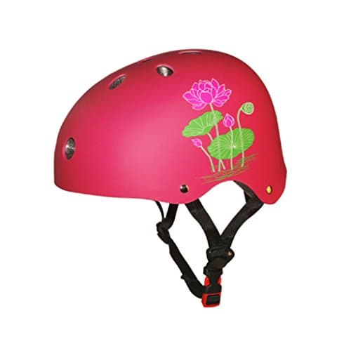 Matry Kids Youth Adjustable Sports Protective Gear Set Safety Pad Safeguard Bike BMX Scooter Skate Helmet, Essential Protection for Cycling, Skateboarding, Outdoors sports Comfortable Removable Washable Antibacterial Pads ( Color : Pink , Size : L )