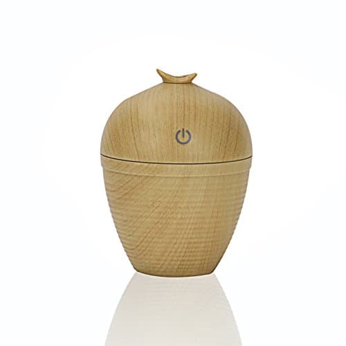 Humidifier - ESSENTIAL Oil Diffuser - DIFFUSER - OIL DIFFUSER - Diffusers - AROMA DIFFUSER - UNIQUE Wish Bottle Shape, STYLISH Wood Grain Finish - Perfectly COMPACT humidifiers - by Ripple