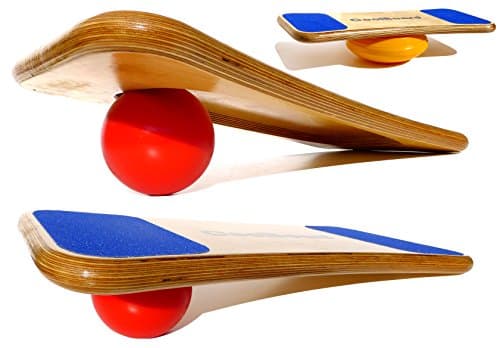 CoolBoard Balance Board - The only true full 3D / 360 Balance &amp; Exercise Training Board – Medium with Easy Start Balance Disc &amp; Quickness Speed 5 inch Pro Ball. Beginner to Expert - Perfect for Balance &amp; Exercise. Wobble Board, Rocker Board, Balance Trainer, Core Strength, Ski, Snowboard, Surf, Wakeboard, Kiteboard, SUP, Physiotherapy, Injury Prevention, Injury Rehabilitation, ADHD, Sports Exercise Trainer