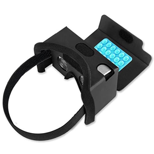 Ubidda Google Cardboard 3D Virtual Reality Headset VR Glasses With Suction Cups for Smartphones iPhone 5s/6/6s/6 Plus/6s Plus Android Samsung HTC LG (Black)