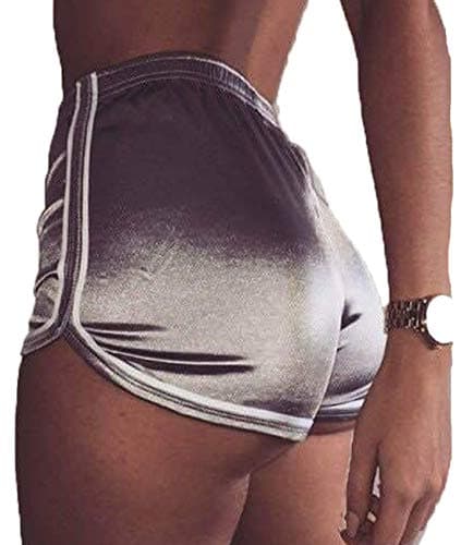 Women's Sexy Costume Silk Slim Dance Shorts Booty Dolphin Shorts Yoga Workout Hot Pants