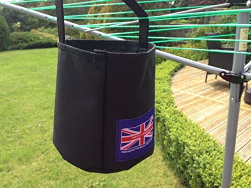 CLOTHES PEG BAG FOR USE WITH WASHING LINE OR ROTARY DRIER MADE IN ENGLAND
