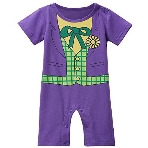 DC Joker Baby Toddler Boy Superhero Comic Romper Party Costume/ Fancy Dress/ Play Outfit. (18-24 Months)