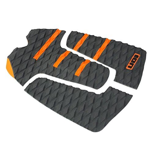 ION Footpad Surfboard Wave Rider Kite Board Pad Deck Grip 3-Piece Grey/Orange