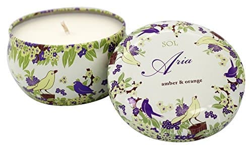Tru Melange - Sol Aria 100% Pure Aromatherapy Candle Amber and Orange - 7 oz.