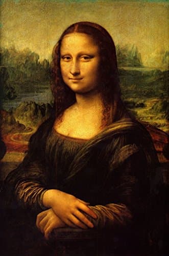 "Mona Lisa (la Gioconda)" Poster (1503-1519, Leonardo da Vinci, Musee du Louvre, Paris) [A2 Size 42.0 x 59.4 cm, 16.53 x 23.39 inches]