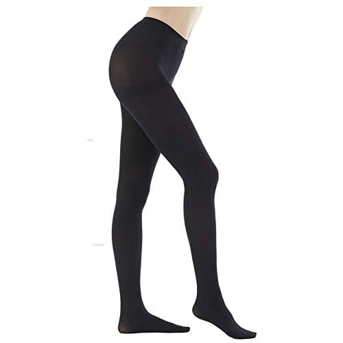 DZSbestdeal Women's 280 Denier Opaque Solid Color Footed Pantyhose Tights