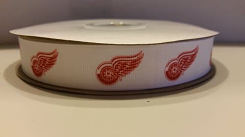 Detroit Hockey Grosgrain Ribbon