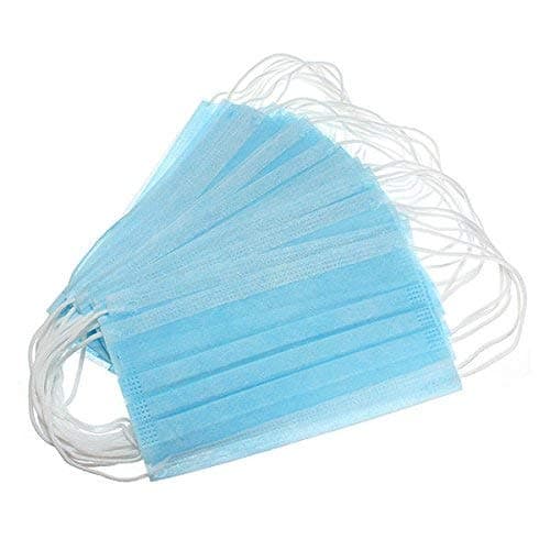 200 X Flu Surgical Face Masks with earloops Disposable Antirus and Pollution Protection CE Marked Multipack for Medical, Dental, Nail Salons, Occupational, Construction, Paint, Allergies, Gardening