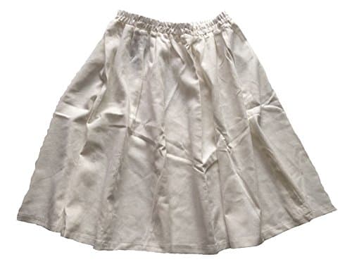 Endless Alland Women's Solid Summer Linen A-Line Mini Skirt (White)