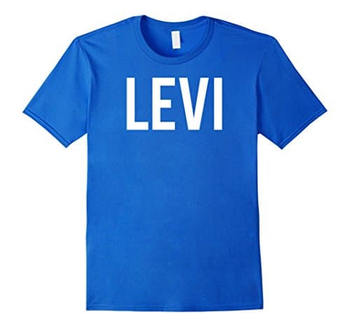 Mens Levi T Shirt - Cool new funny name fan cheap gift tee Large Royal Blue