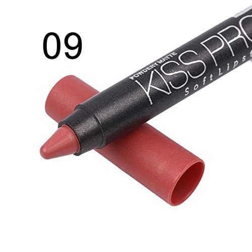 SailDeng Menow P13016 1PCS Makeup Long Lasting Matte Kiss Proof Non-stick Lipstick Powdery Soft Matte Lipstick #09