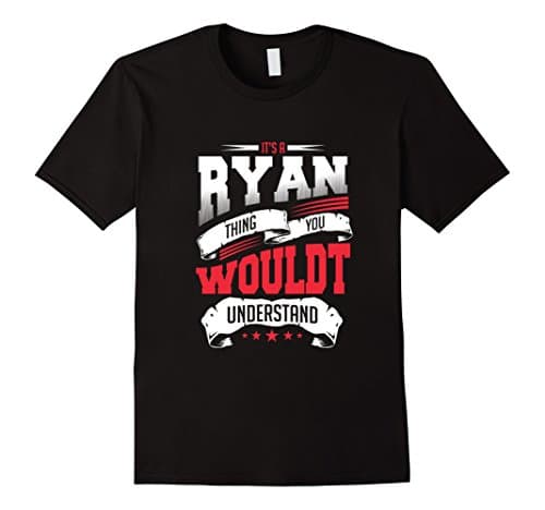 Men's Hello My Name Is Ryan Perfect Say My Name T-Shirt XL Black