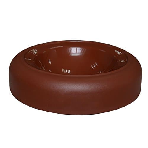 GREENENQI Pet Bowl Plastic Cat Feeding Bowl Brown For Pets Food Feeder Waterer