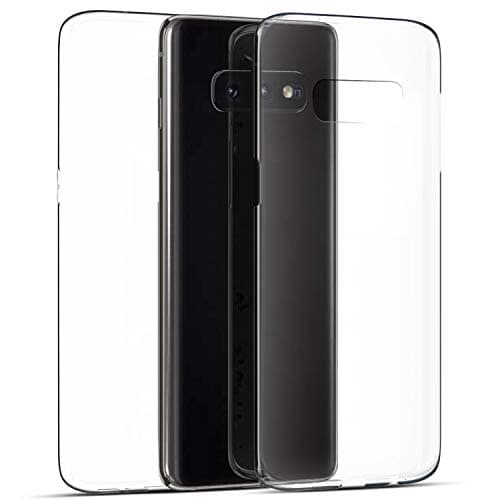 SainCat Case Compatible with Samsung Galaxy S10e,Fashionable Shock-Absorption Ultra-thin Soft TPU Silicone 360 degrees Protective Bumper Gel Clear Case Front&Back+Transparent