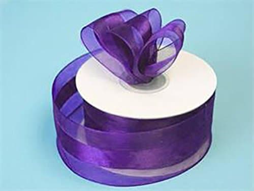 1.5" x 25 yards RIBBON Satin Center Organza Edges Wedding FAVOR Invitation Craft