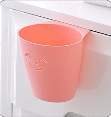 QPSSP Creative Fashion Can Hang Trash Cans, Kitchen Cabinets, Hanging Objects, Trash Cans, Desktop Garbage Collection Box,B