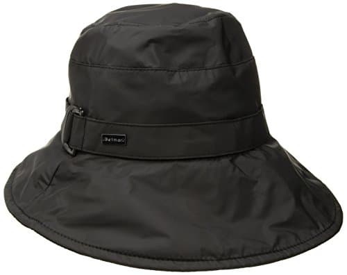 Betmar Women's Celeste Wide Brim Rain Hat, Black, One Size