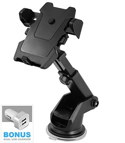 Oxtech Universal Car Mount Holder With Free Dual USB Car Charger
