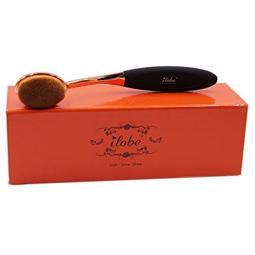 ILOBE Rose Gold Oval Makeup Brush Toothbrush BB Cream Foundation Brush