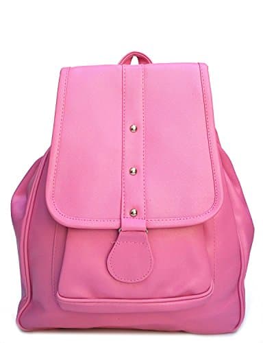 Women's Stylish Handbag Backpack Baby Pink