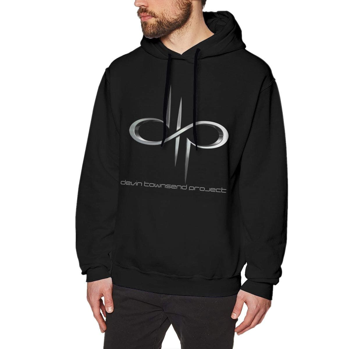 GEORGE MANNING Devin Townsend Project Logo Sweatshirts for Men Hoodies Black