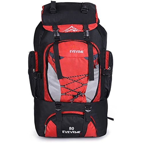 80L Large Trekking Backpack Travel Equipment Rucksack Waterproof Hiking Mountaineering Climbing Camping Sports Festival Cycling Backpacks Men Women