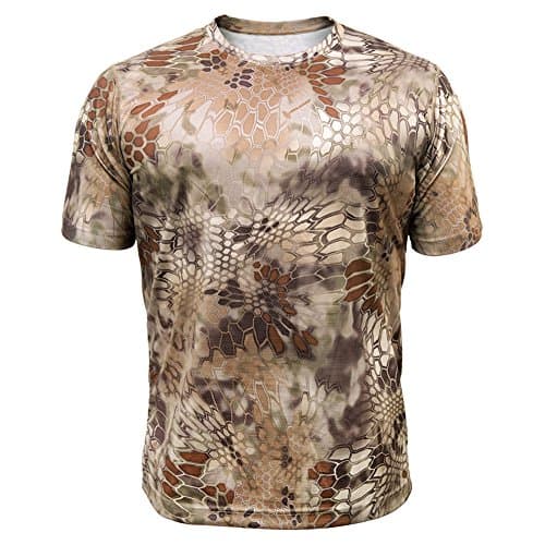 Men's Hyperion Short Sleeve, Lightweight, Breathable, Stealthy Camo Hunting and Fishing Shirt