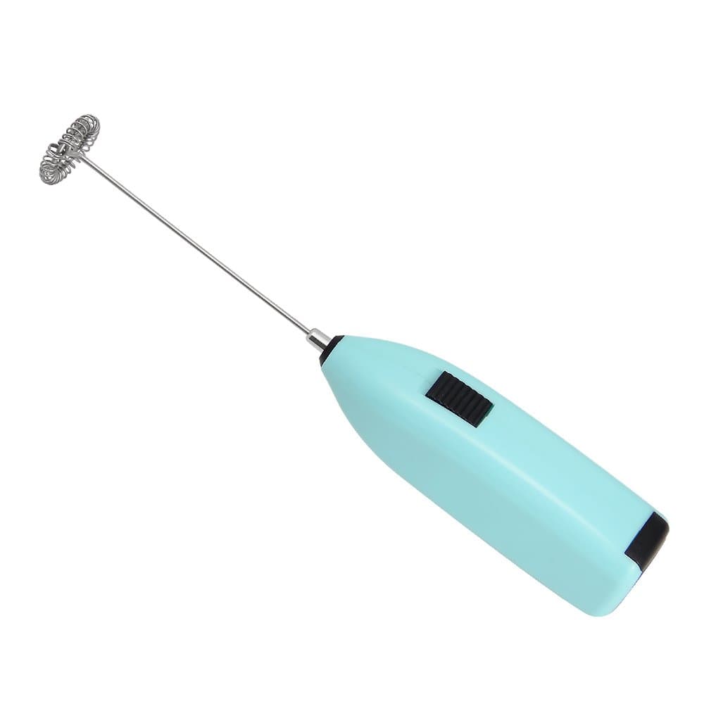 Milk Frother, JTDEAL Mini Electric Whisk Mixer Stirrer Cappuccino Maker For Coffee, Whipped Creamer, Juice, Egg and Other Mix Things, Battery-Run Instant Froth, Blue Handheld