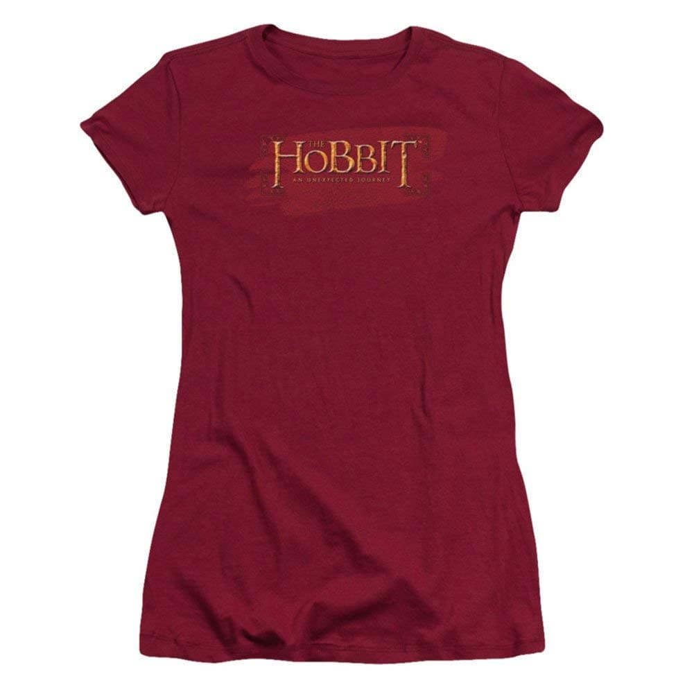 Juniors: The Hobbit: an Unexpected Journey-Red Leather Juniors (Slim) T-Shirt