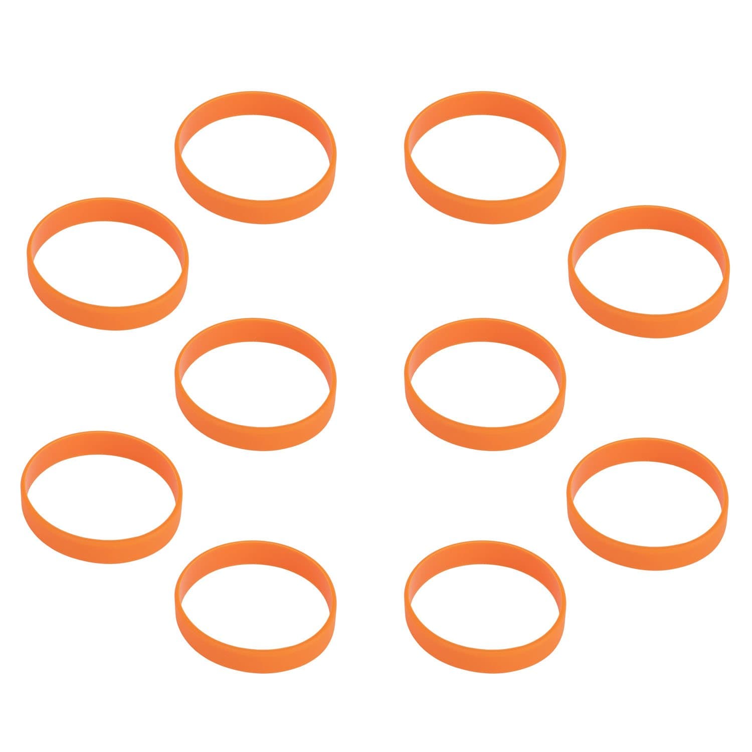 HoerevBlank Silicone Charity Wristbands Bracelets Rubber Sport Cuff Wristband, 10pcs