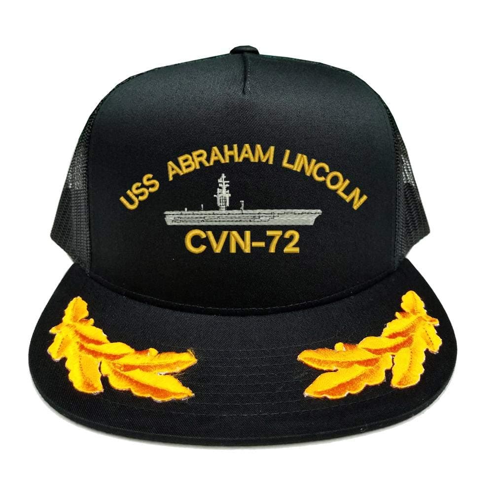 USS Abraham Lincoln CVN-72 Battleship Military Scrambled Eggs Yupoong mesh Trucker Hat