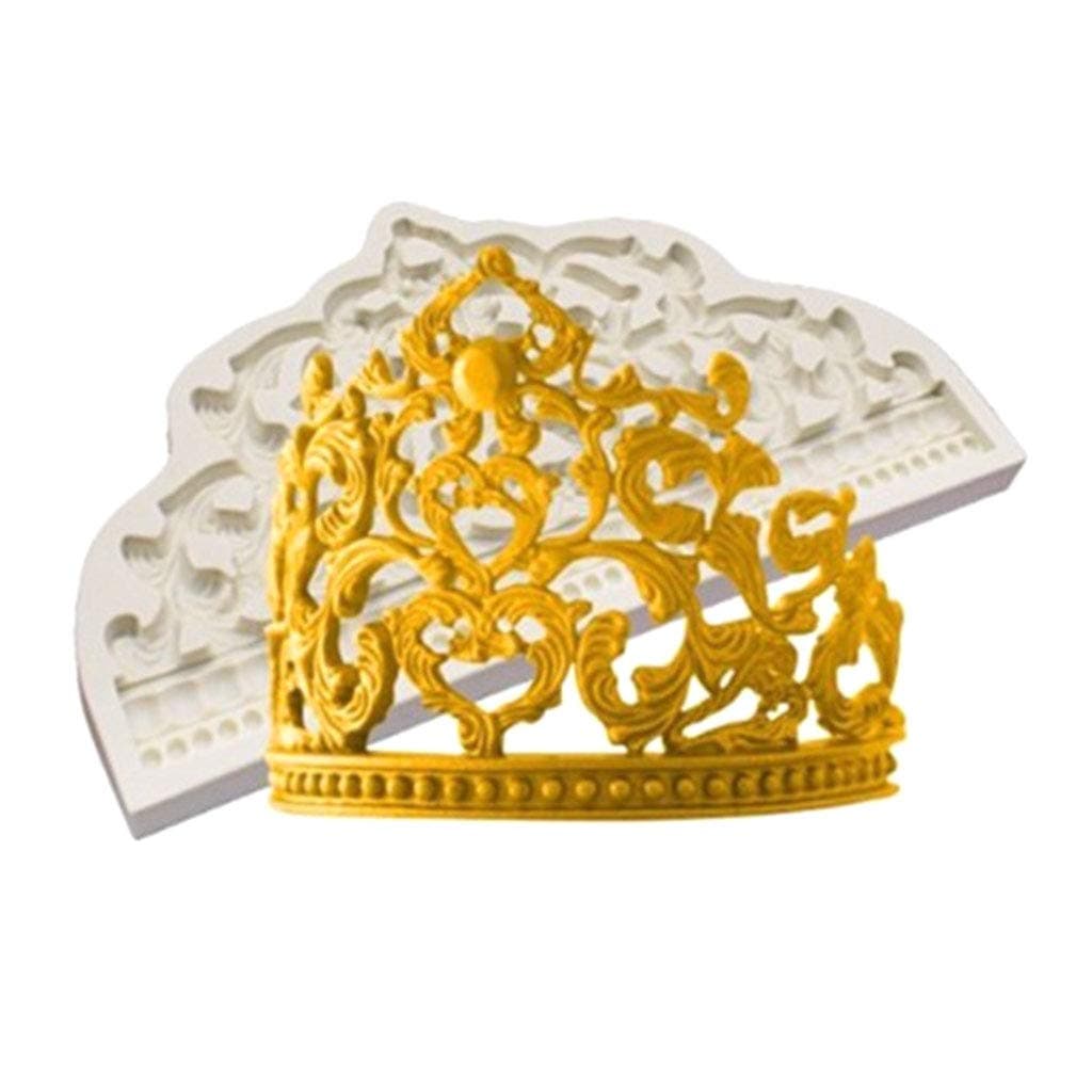 DIY- Sugarcraft Crown silicone mold fondant mold cake decorating tools chocolate gumpaste mold