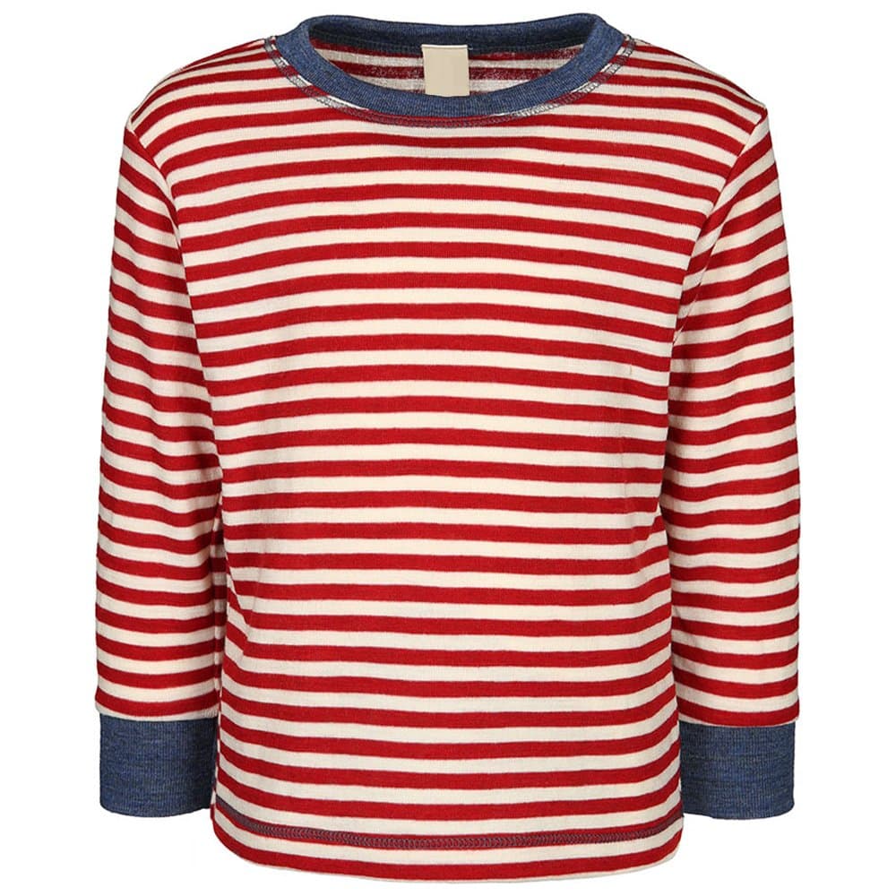 Kids Long Sleeve Thermal Shirt Sweater, 100% Organic Merino Wool, Sizes 2-8 Years