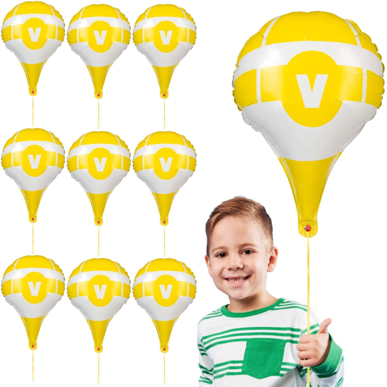 Birthday Party Supplies Party,(12 Pack) Party Balloons, Supply Drop, Video Game Party Supplies, Battle Royale Boy Party Supplies, Game Party Supplies, Birthday Party Decorations