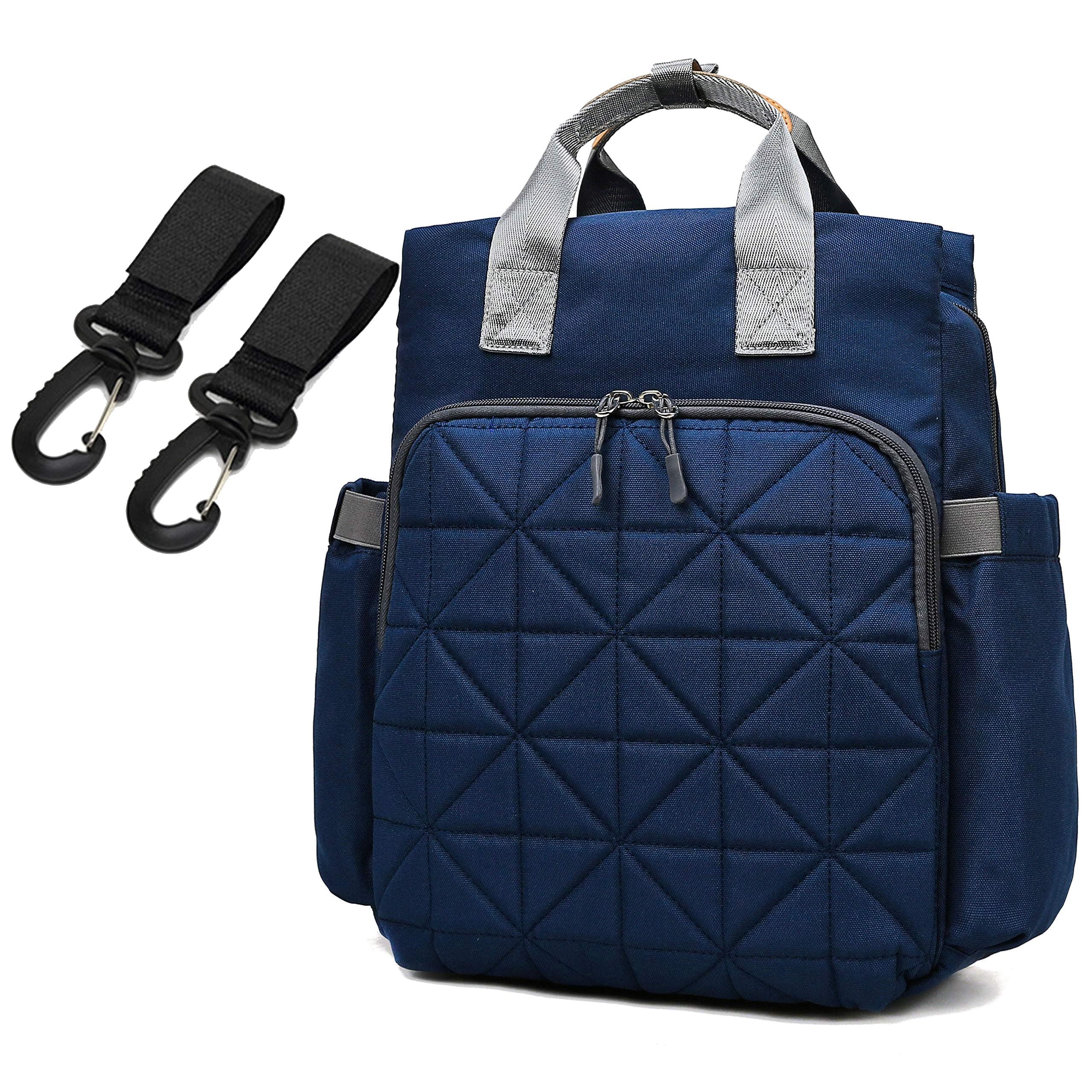 Multifunction Diaper Bag Backpack for Mom & Dad, Large Capacity Maternity Diaper Bag with Stroller Straps & Luggage Sleeve for Shopping, Travel