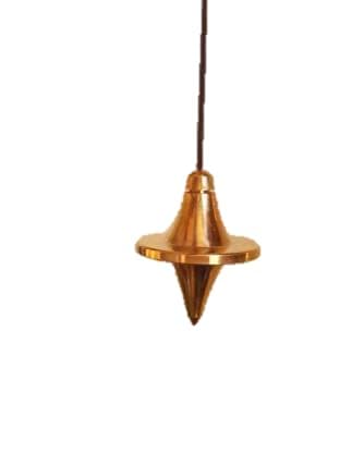 Jet Healing Metal Pendulum UFO Copper Divination Healing Dowsing Wicca Balancing Pointed Metal Reiki Results